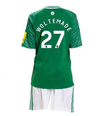 Newcastle United Nick Woltemade #27 Segunda Equipación Niños 2025-26 Manga Corta (+ Pantalones cortos)